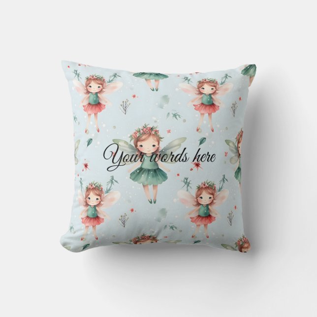 Cojín Decorativo Crea tu propio Fairy Blue (Anverso)