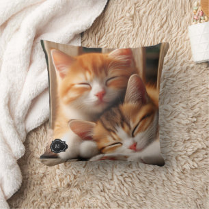 Cojín Decorativo Crea tu propio foto monogramado de gato o perro