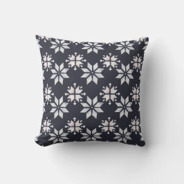 Cojín Decorativo Crea tu propio Hygge Magge Snowflakes Black