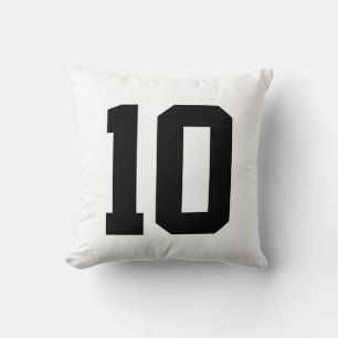 Cojín Decorativo Crea tu propio número de camiseta deportiva person
