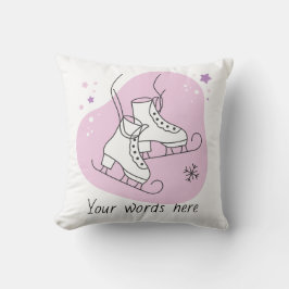 Cojín Decorativo Crea tu propio patín de hielo estrellado Navidades