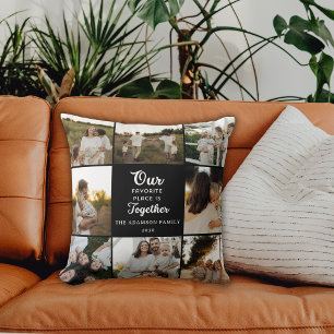 Cojín Decorativo Crea tu propio recuerdo familiar personalizado neg