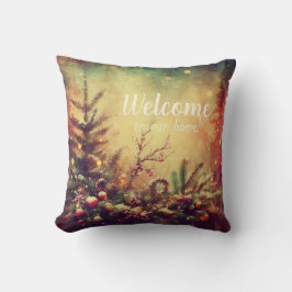 Cojín Decorativo Crea tu propio y cálido vino de Navidad vintage