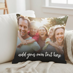 Cojín Decorativo Crea tus propias 2 fotos con texto