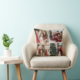 Cojín Decorativo Crea tus propias 8 fotos personalizadas doble faz
