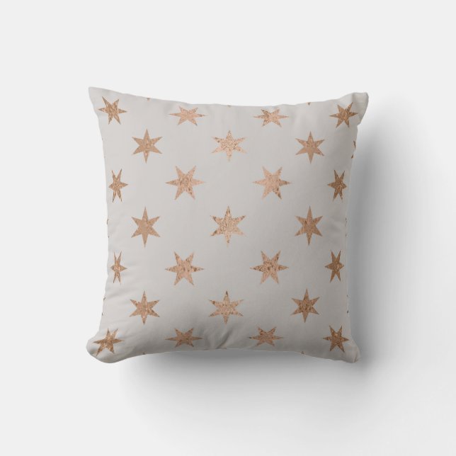 Cojín Decorativo Crea tus propias estrellas doradas (Anverso)