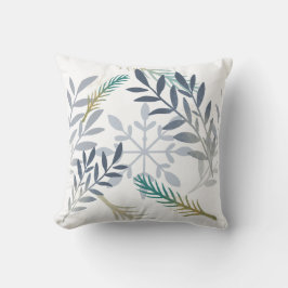 Cojín Decorativo Crea tus propias flores de nieve de pavo real