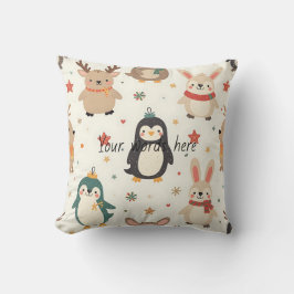 Cojín Decorativo Crea tus propios animales Navidades amigos de Kawa
