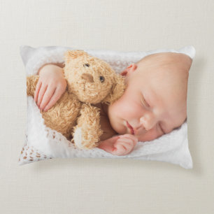 Cojín Decorativo Crea tus propios niños personalizados dos fotos 