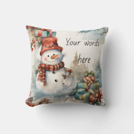 Cojín Decorativo Crea tus propios regalos para Snowman