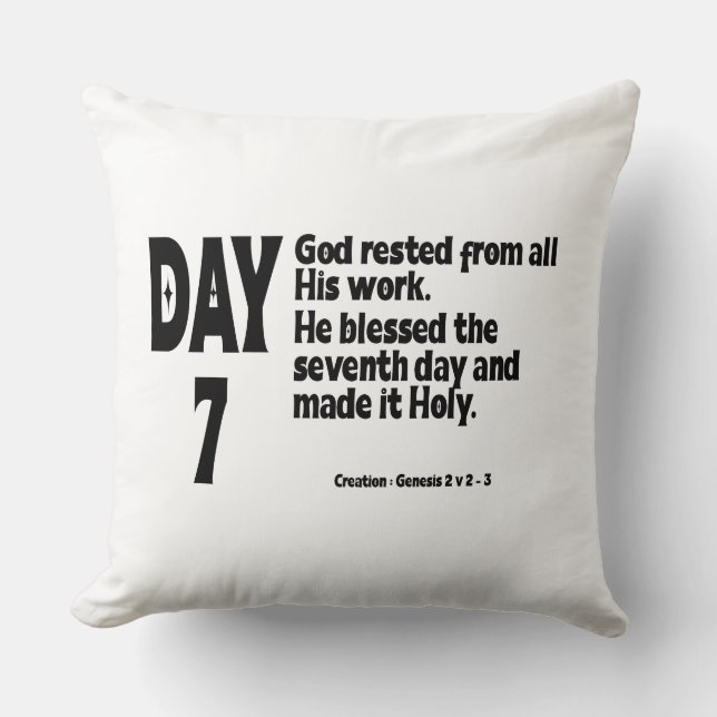 COJÍN DECORATIVO CREACIÓN: DÍA 7 (Anverso)