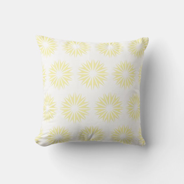 Cojín Decorativo Cream Modern Sunbursts (Anverso)