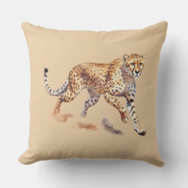 Cojín Decorativo Cream Naranja Cheetah