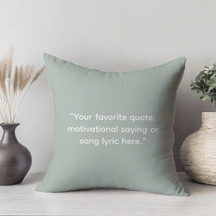 Cojín Decorativo Crear su propia cita motivacional