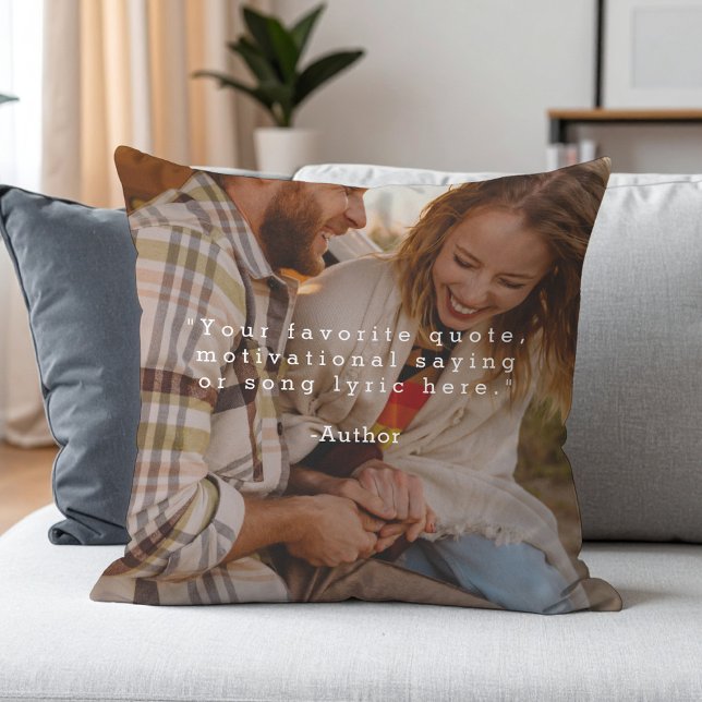 Cojín Decorativo Crear su propia cita Personalizado en imagen (Subido por el creador)