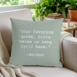 Cojín Decorativo Crear su propia cotización<br><div class="desc">Crea tu propio presupuesto personalizado lanzar almohada. Presenta una tipografía de máquina de escribir minimalista.</div>