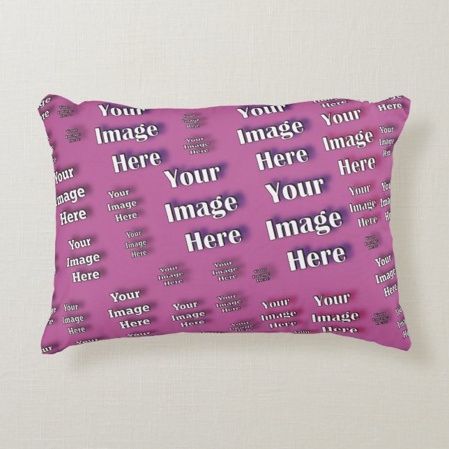 Cojín Decorativo 🤍 Crear su propia plantilla de Personalizado (Anverso)