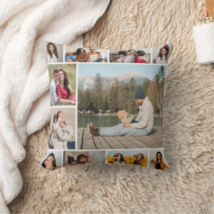 Cojín Decorativo Crear su propio Collage de fotos 11