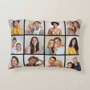 Cojín Decorativo Crear su propio Collage de fotos de 12