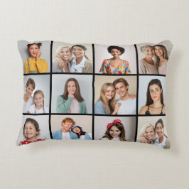 Cojín Decorativo Crear su propio Collage de fotos de 12