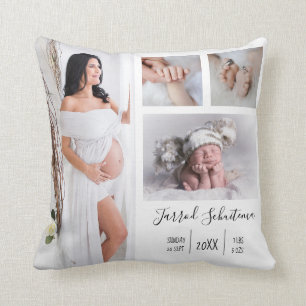 Cojín Decorativo Crear su propio embarazo y foto del bebé