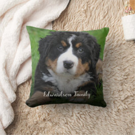 Cojín Decorativo Crear su propio monograma de collage de fotos fami