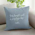 Cojín Decorativo Crear su propio presupuesto de caligrafía<br><div class="desc">Crea tu propio presupuesto personalizado lanzar almohada. Presenta una tipografía caligráfica minimalista.</div>