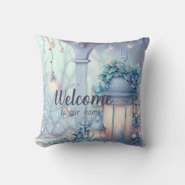 Cojín Decorativo Crear sus propios linternas de Navidades púrpura