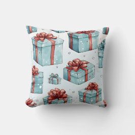 Cojín Decorativo Crear sus propios recuadros rojos y azules