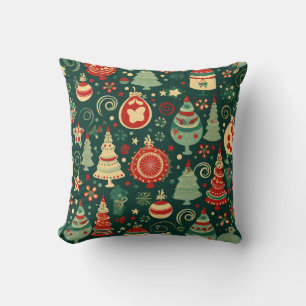Cojín Decorativo Crear sus propios tratamientos para Navidades retr