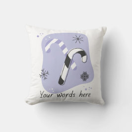 Cojín Decorativo Crear tus propios Navidades retro de canas de cand