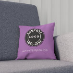 Cojín Decorativo Crear una marca comercial con logotipo de empresa<br><div class="desc">Añada el logotipo de su empresa y la identidad de su marca a esta almohada, así como su dirección o eslogan en el sitio web haciendo clic en el botón "Personalizar" que aparece más arriba. Estas almohadas de lanzamiento de marca pueden promocionar su negocio ya que los empleados las usan...</div>
