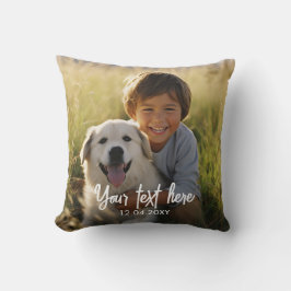 Cojín Decorativo Create Your Own Text Photo 