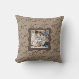 Cojín Decorativo Create Your Own "Wilson" Family Photo Throw Pillow