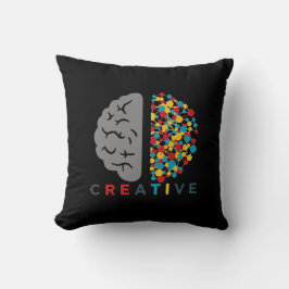 Cojín Decorativo Creative Brain Colorful Thought Network