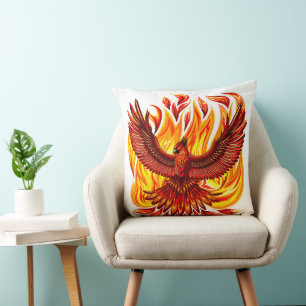 Cojín Decorativo Creatura mitológica inmortal de Phoenix