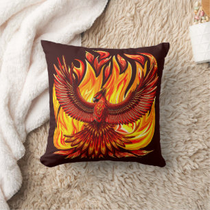 Cojín Decorativo Creatura mitológica inmortal de Phoenix