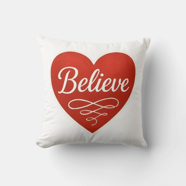 Cojín Decorativo Cree Corazón (Anverso)