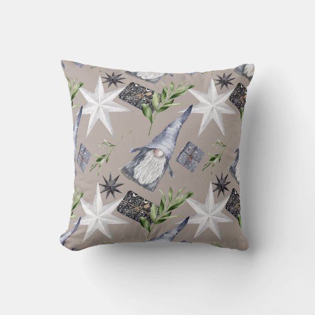 Cojín Decorativo Cree su propia plata hipoglucémica, blanca, estrel (Anverso)