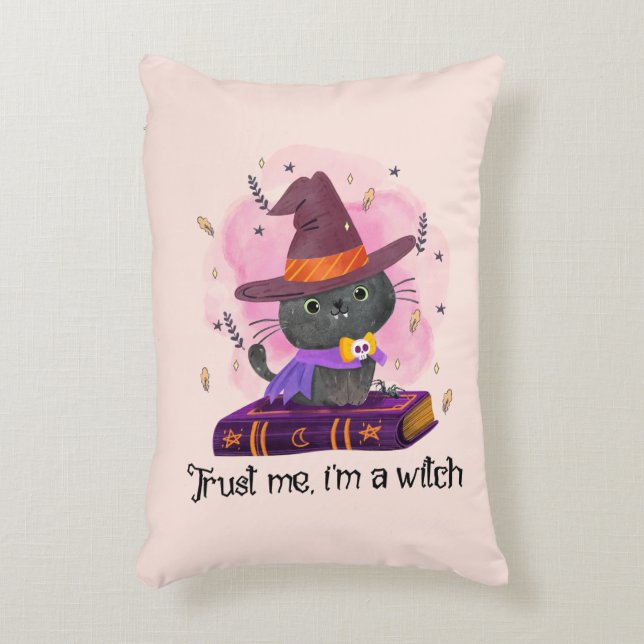 Cojín Decorativo Créeme, soy una bruja (Frente (Vertical))