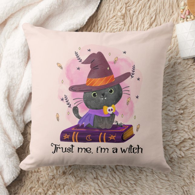 Cojín Decorativo Créeme, soy una bruja (Manta)