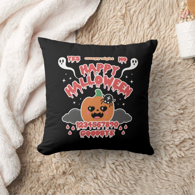 Cojín Decorativo Creepe Junta Fantasma De Kawaii Halloween (Manta)