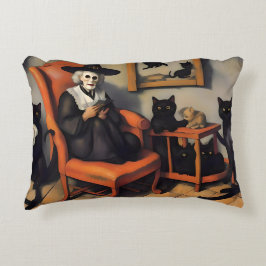 COJÍN DECORATIVO CREEPY CON GATOS