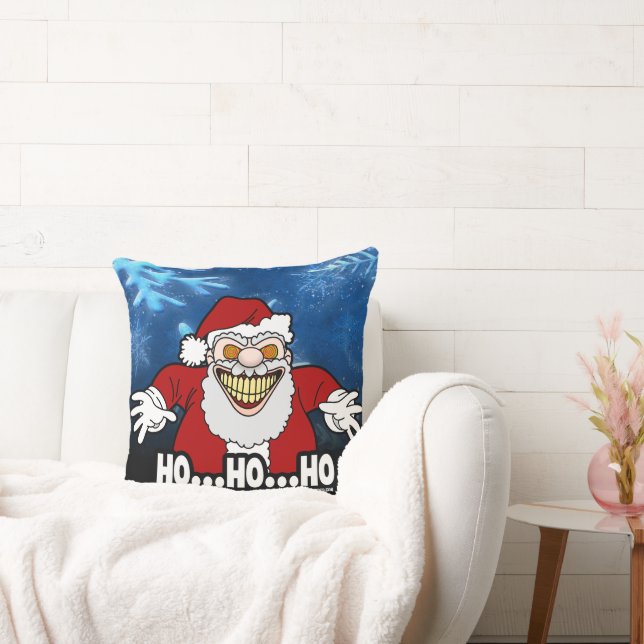 Cojín Decorativo Creepy Santa Claus Screwball Graphics HOHOHO (Sofá)