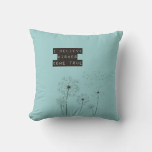 Cojín Decorativo Creer en los deseos de Dandelions
