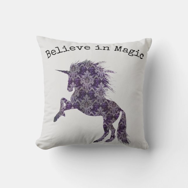 Cojín Decorativo Creer en Magic Unicorn (Anverso)