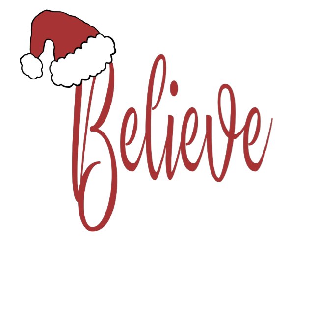 Cojín Decorativo Creer en Navidades con Sombrero rojo (Subido por el creador)