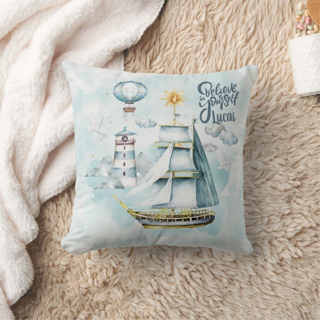 Cojín Decorativo Creer en ti mismo Barcar en el Personalizable oceá (Manta)