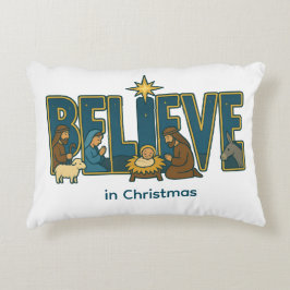 Cojín Decorativo Creer natividad 