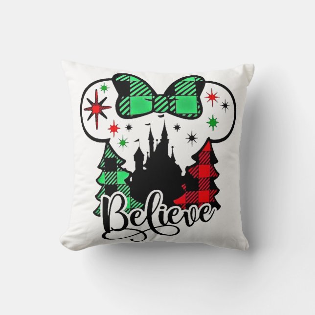 Cojín Decorativo Creer que Navidades, Navidades creen, Navidades (Anverso)